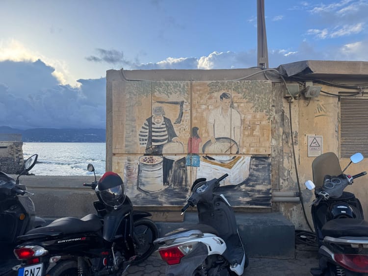 A Red Sky Over Crete - My First Week Abroad